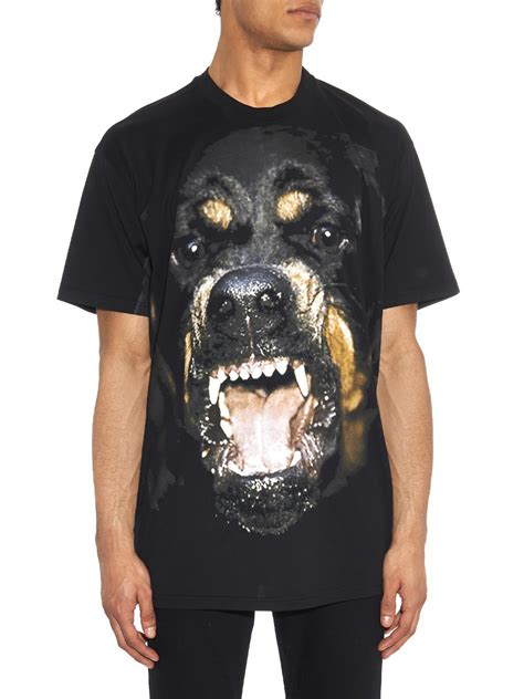 rottweiler shirt givenchy|Givenchy t shirt with holes.